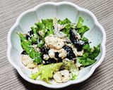リーフレタスと豆腐のサラダ♪しらす海苔☆作り方4写真