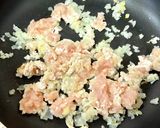 牛乳活用⭐︎鶏ひき肉の白麻婆豆腐作り方3写真