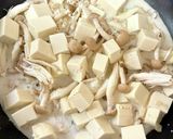 牛乳活用⭐︎鶏ひき肉の白麻婆豆腐作り方4写真