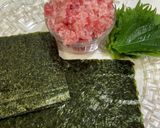 簡単!時短!マグロたたきの海苔巻き作り方1写真