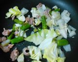 野菜多め卵とじナポリタンスパゲッティ作り方2写真