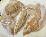 鶏肉のソテー●クリームシチューソース煮作り方3写真