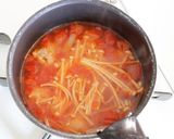 エビ団子のトマトビーフン煮こみ作り方6写真