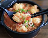 エビ団子のトマトビーフン煮こみ作り方8写真