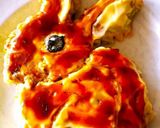 干支お好み焼きアート♪卯年越しお正月作り方9写真