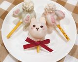 紅白うさぎのロリポップケーキ作り方13写真