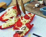 エビホタテのズッキーニピザ&パプリカピザ作り方5写真