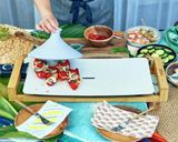 エビホタテのズッキーニピザ&パプリカピザ作り方6写真