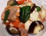 簡単♪︎豚ヒレ肉とナスのトマトチーズ焼き作り方4写真