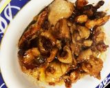 おうち居酒屋♬鶏皮♬ご飯にのせて鶏皮丼☆作り方3写真