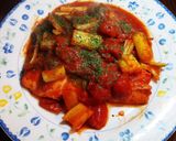 簡単☆鮭とセロリのトマト煮込み作り方3写真