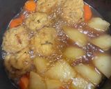 味しみ♡がんもと大根煮物作り方5写真