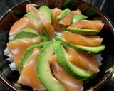 Salmon-Sashimi Don作り方7写真