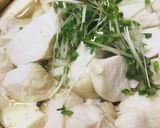 めんつゆ出汁の鍋●鶏肉の煮こみうどん鍋作り方3写真