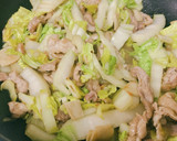 簡単すぐ出来る！豚肉と白菜の中華炒め作り方4写真
