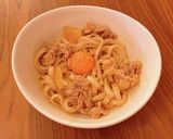 レンジで6分！豚キムチうどん作り方3写真