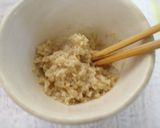 一人ランチに!オートミール餅入り味噌汁作り方1写真