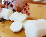 大根丸ごと使ってレシピ/乾燥エビの煮物作り方1写真