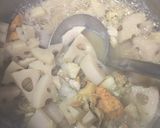 ホタテとれんこんのカレー粉スープ作り方2写真