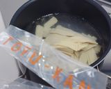 低糖質。豆腐干だんご汁風味噌汁作り方1写真