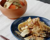 低糖質。豆腐干だんご汁風味噌汁作り方5写真