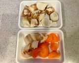 菊芋と手羽元の煮物作り方1写真