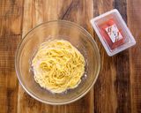 レンジで簡単！濃厚明太クリームパスタ作り方3写真