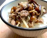 なめこのとろみがgood！3種きのこ丼作り方7写真