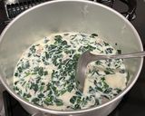 かぶとほうれん草のミルク味噌汁作り方5写真