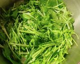 簡単★水菜と豚肉蒸し(無水鍋QC使用)作り方1写真