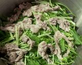 簡単★水菜と豚肉蒸し(無水鍋QC使用)作り方4写真