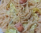 ☆鰯の燻製缶詰春キャベツのペペロンチーノ作り方3写真