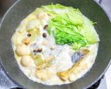 鱈と白菜と里芋とシメジのクリーム煮作り方7写真