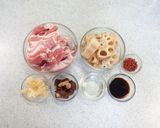豚肉と蓮根の蒸し煮作り方1写真