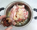 豚肉と蓮根の蒸し煮作り方3写真