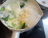 サッポロ一番塩らーめんに小松菜と生姜作り方1写真