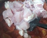 〈インドカレー〉小松菜と鶏肉のカレー作り方2写真