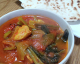 〈インドカレー〉小松菜と鶏肉のカレー作り方5写真
