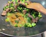 大根葉とラム肉の味噌炒め作り方7写真