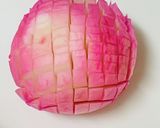 菊花かぶを桃寿カブでピンク色【おせち】作り方2写真