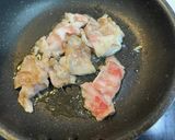 イベリコ豚と高級卵の蘭王で 日清焼きそば作り方3写真
