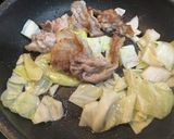 イベリコ豚と高級卵の蘭王で 日清焼きそば作り方5写真
