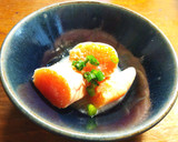 軽い〆に　蒸しタラコのイカ墨ご飯　作り方4写真
