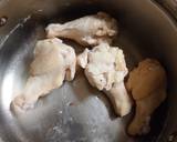 骨付鶏肉と大根煮作り方1写真