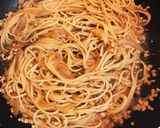 のり佃煮と玉ねぎの納豆パスタ作り方4写真