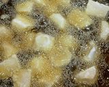 揚げ里芋のしらす餡かけ♪作り方3写真