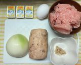 チーズインれんこんハンバーグ作り方1写真