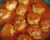 焼いた肉団子のごま油トマトソース♪作り方4写真