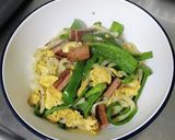 ピーマンとスパムの焼きうどん作り方5写真