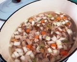 簡単☆ローストチキン&香味野菜スープ作り方3写真